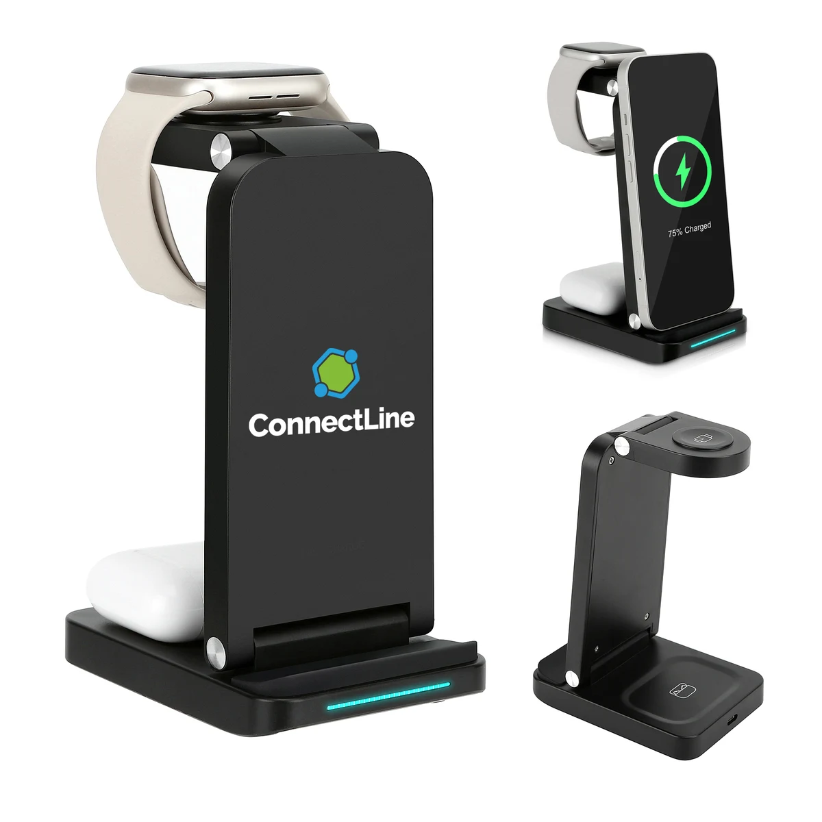 3-in-1 15W Wireless Charging Stand 1