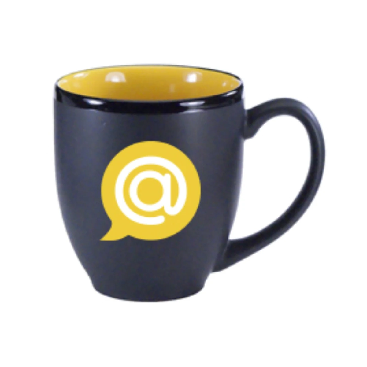 15 Oz Matte Black Out Yellow Gloss In Hilo Bistro Coffee Mug 1