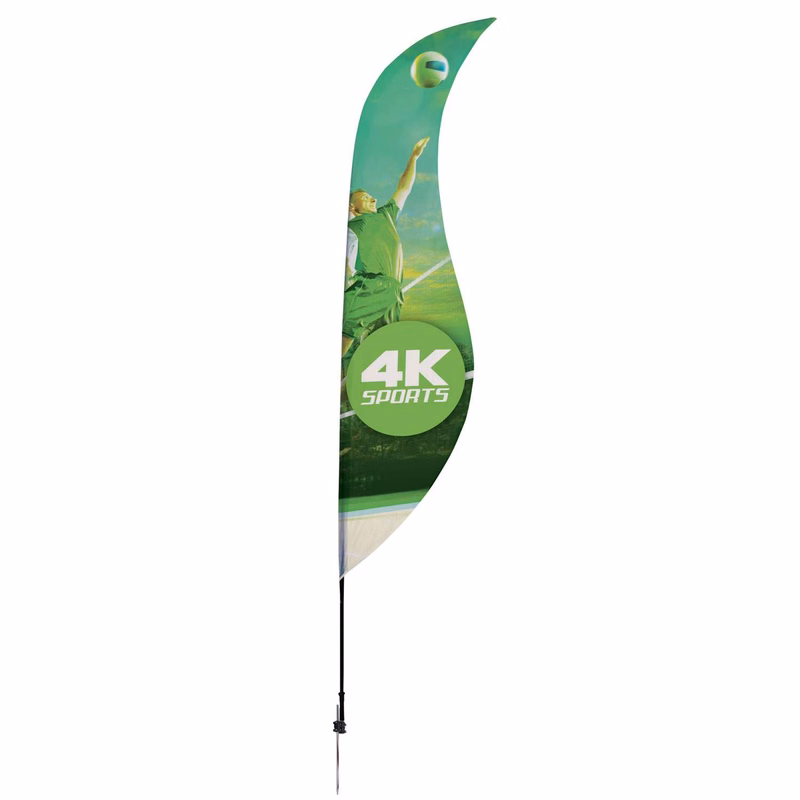 13' Streamline Sabre Sail Sign Kit (Single-Sided with Ground Spike)