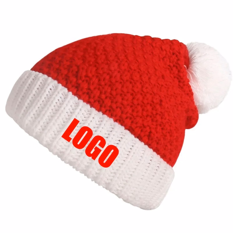 Custom Christmas Hats Winter Knitted Caps Unisex