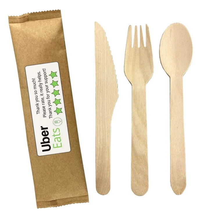 2pcs Wooden Cutlery Set 1