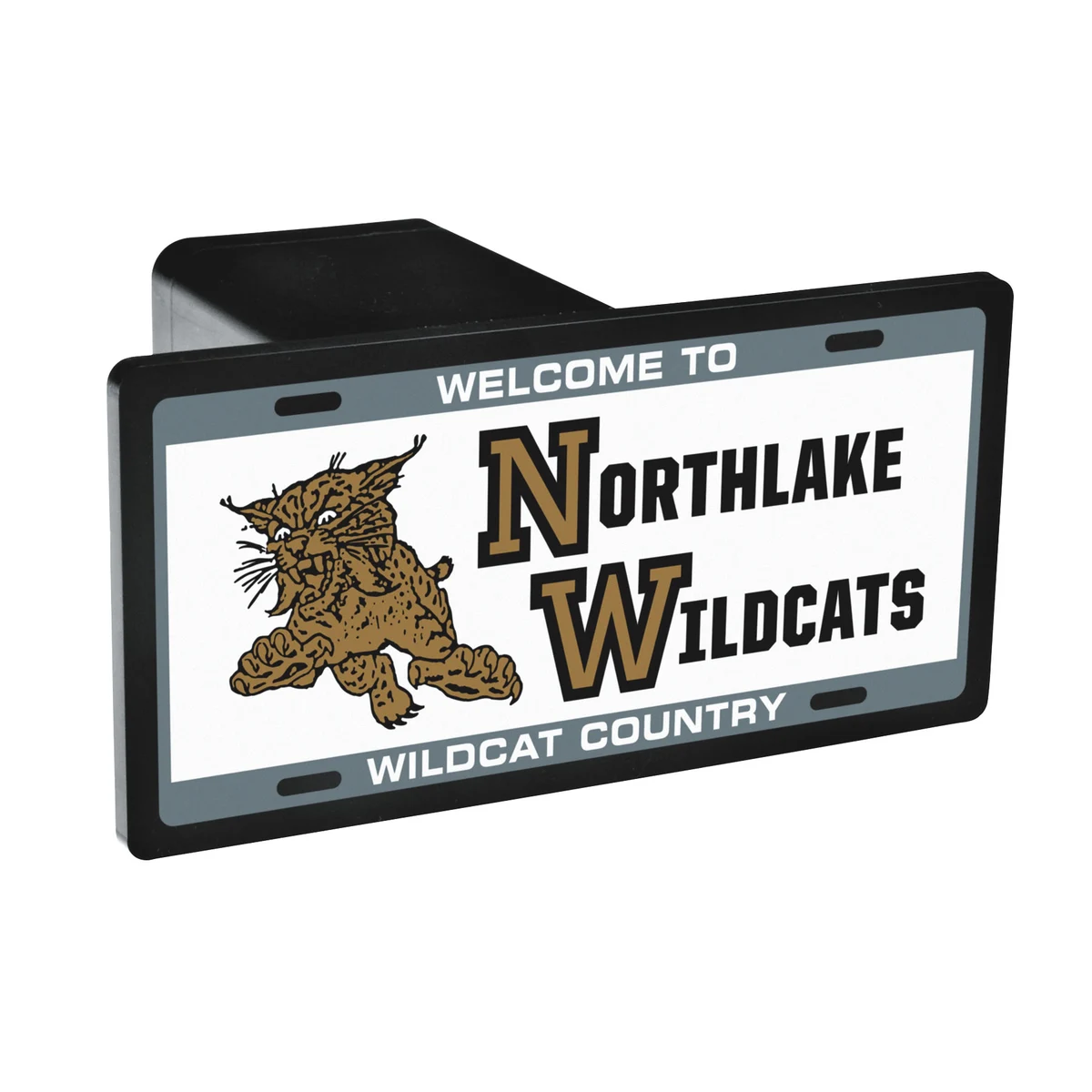 5 1/4" x 2 5/8" Rectangle Hitch Cover, Screen Print 1