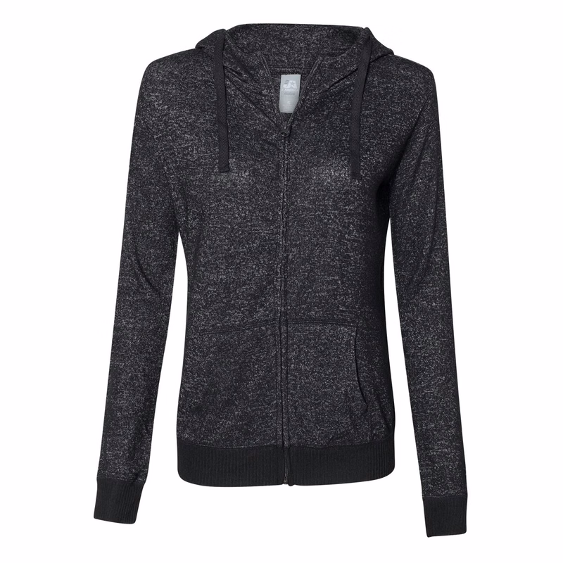 Women's Cozy Jersey Hooded Full-Zip - 8656