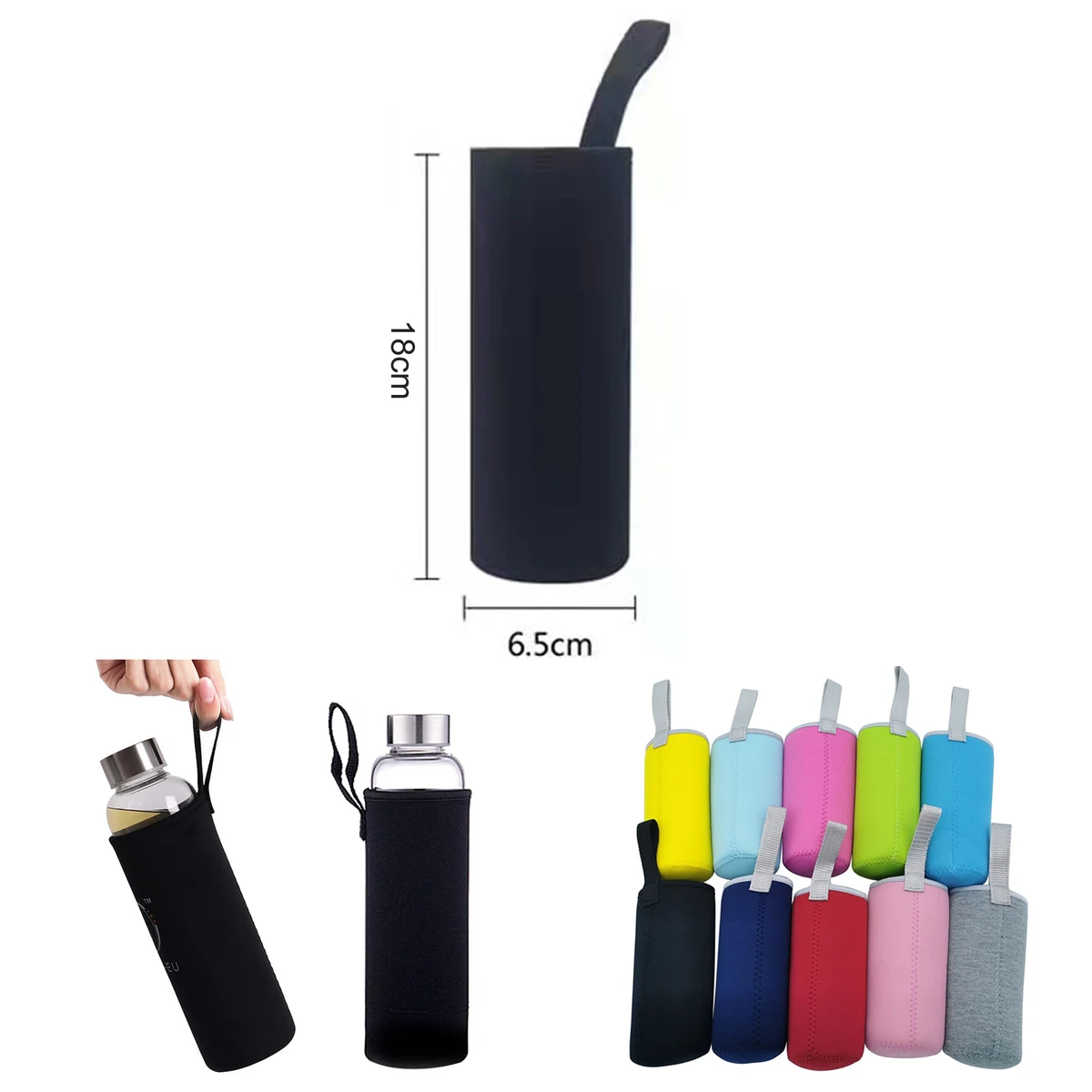 18 oz Neoprene Water Bottle Sleeve 1