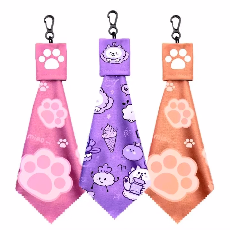 Microfiber Cleaning Cloth Keychain