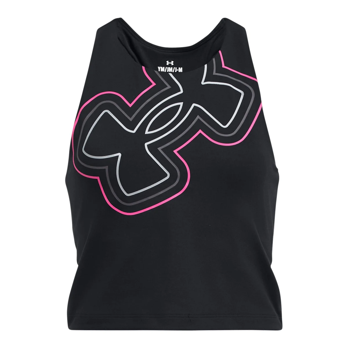 UA Motion Branded Girls' Crop Tank 1