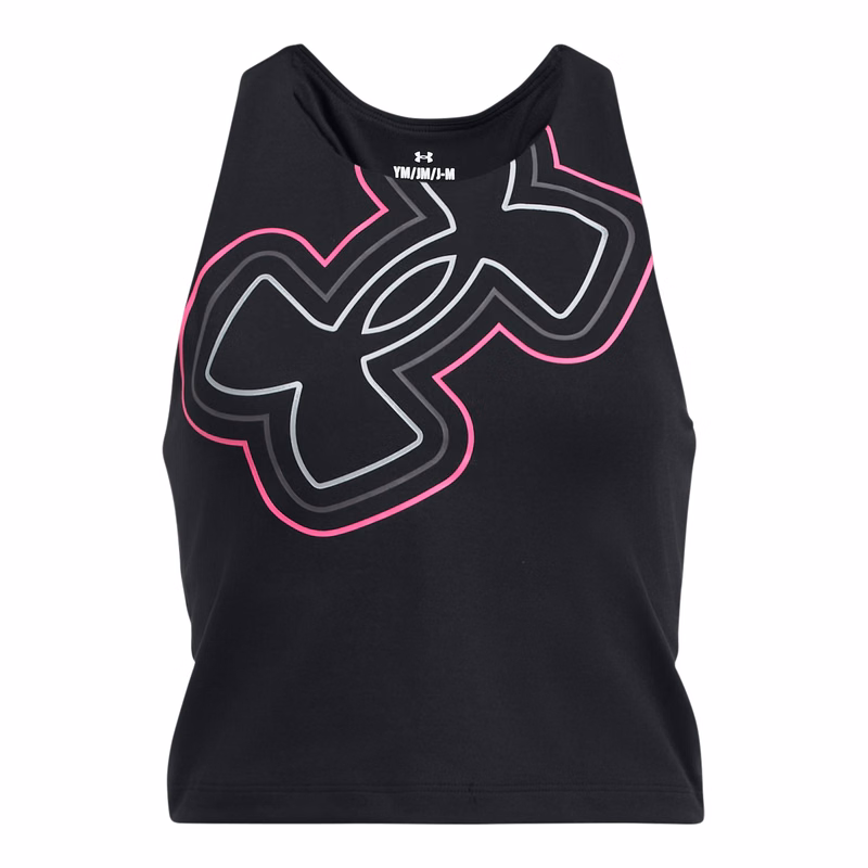 UA Motion Branded Girls' Crop Tank