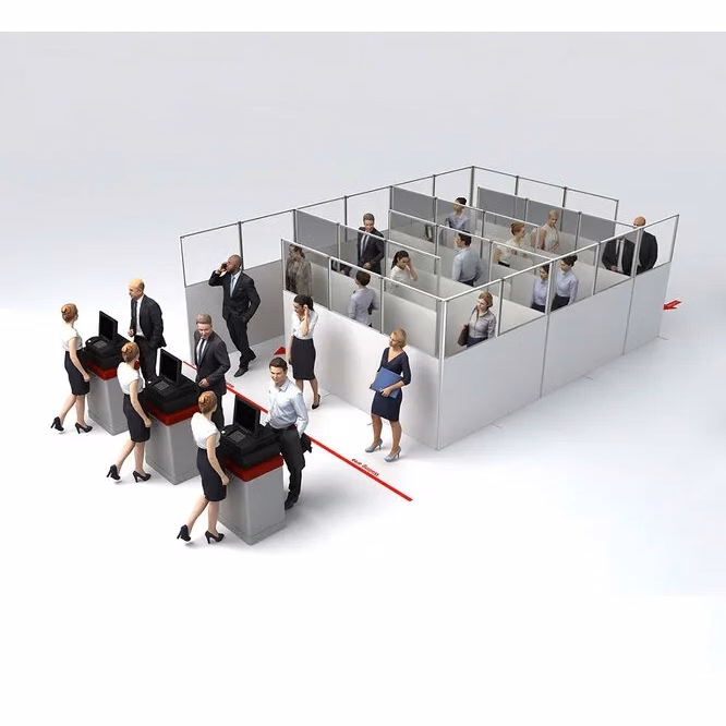 SEG Portable S Shape Queuing Panel (12ft x 6ft)
