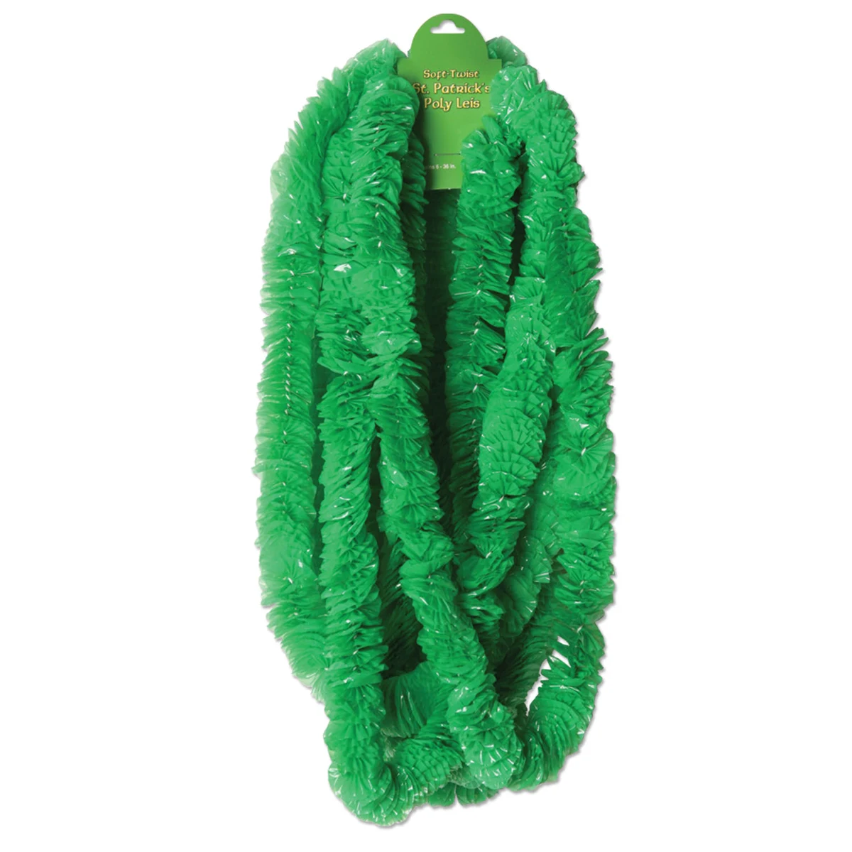 Green Soft Twist St. Patrick's Poly Leis 1