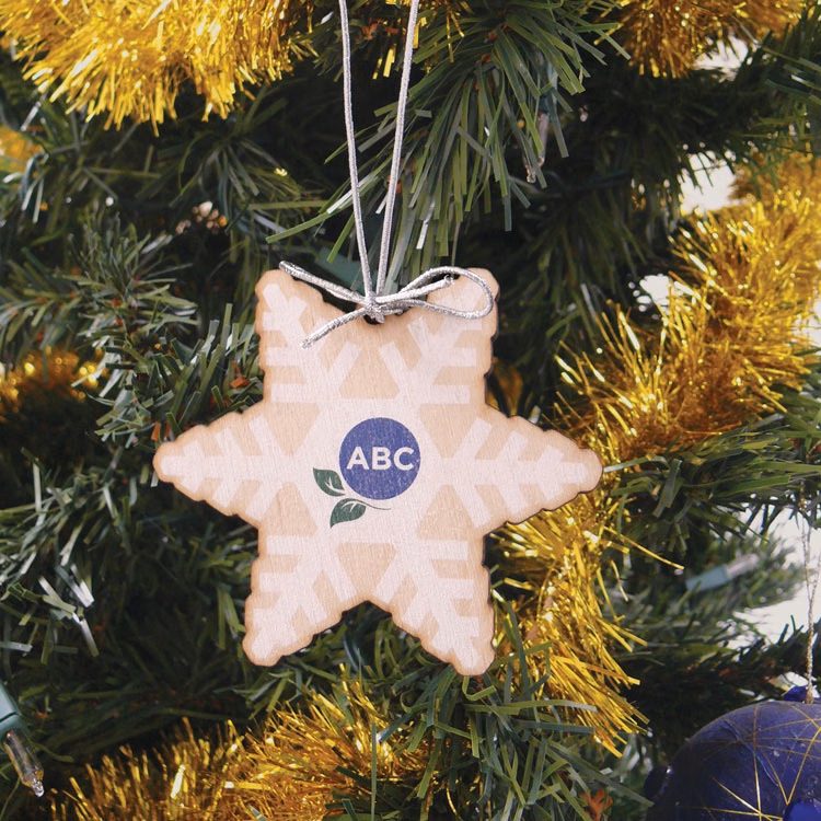 Wood Ornament - Snowflake 2