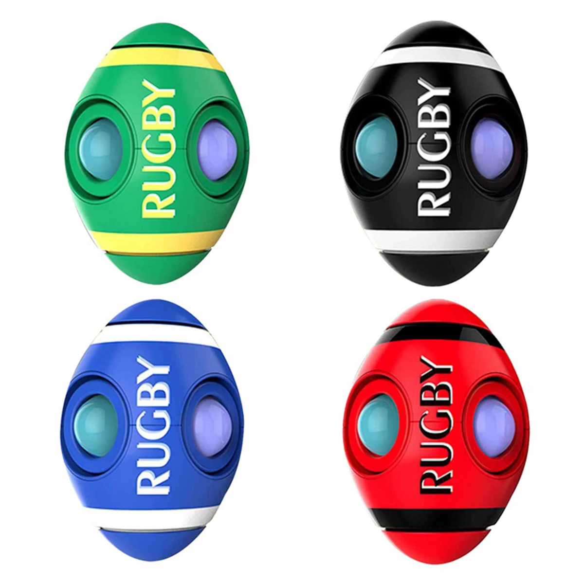 Rugby Silicone Stress Push Pop 1
