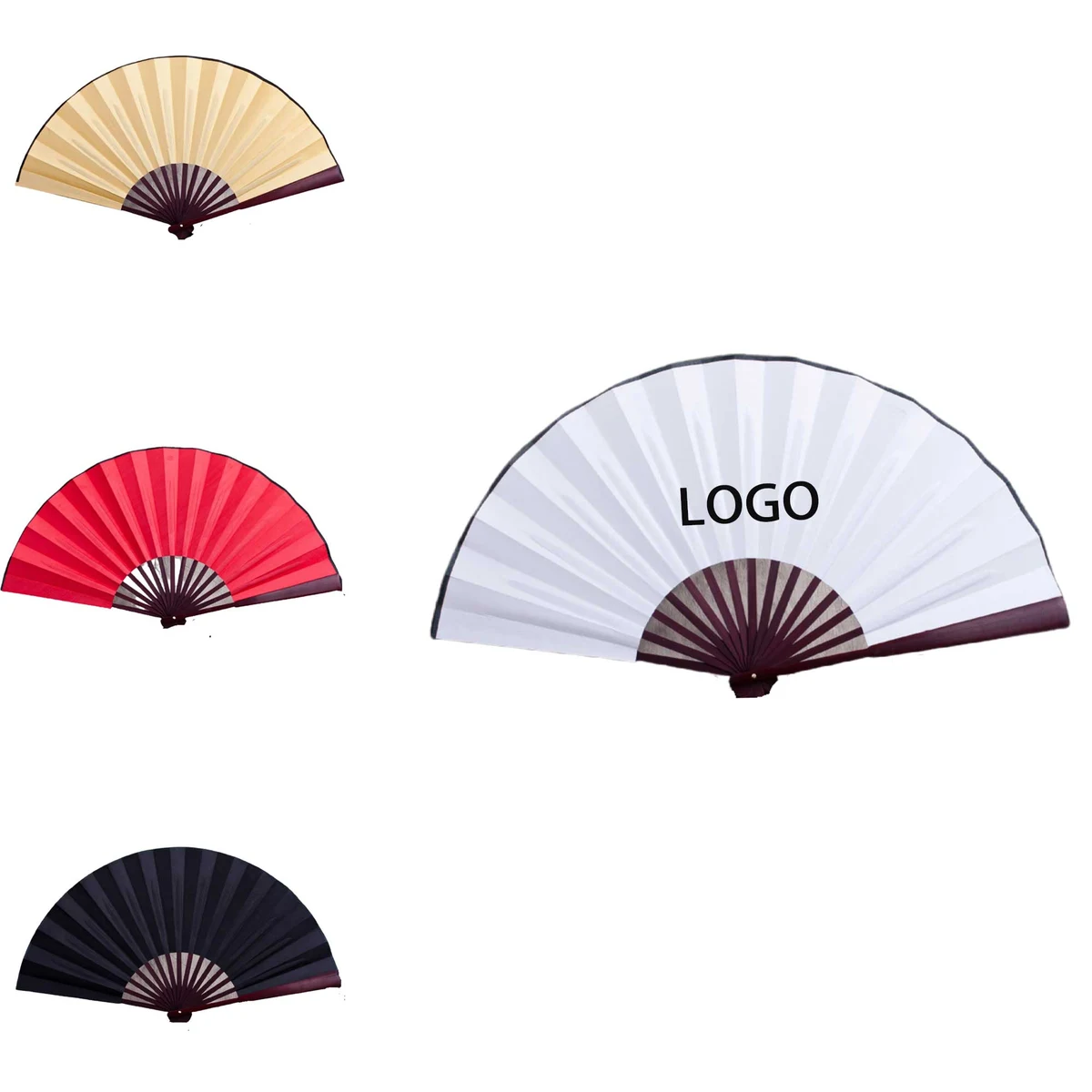 Blank Foldable Bamboo Fan 1