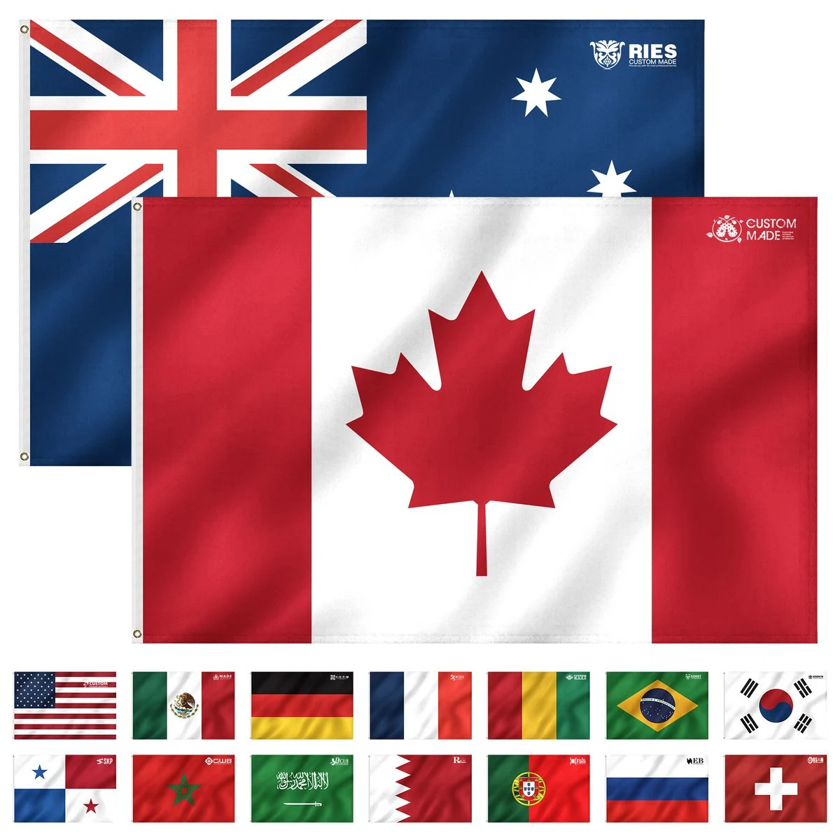 3' x 5' Single-Sided Full-Color Polyester Flag 1