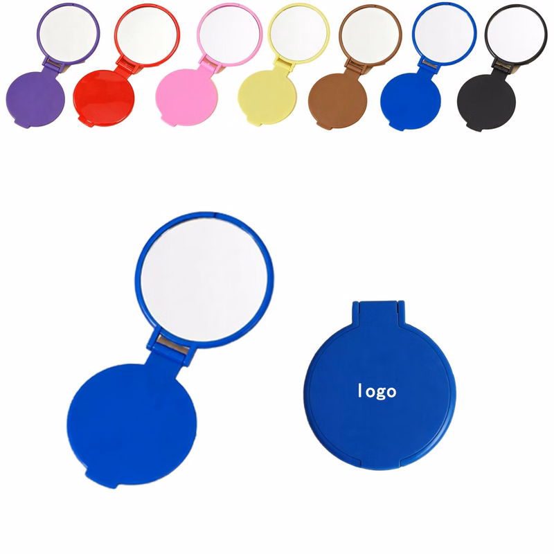 Compact Folding Plastic Pocket Makeup Mirror