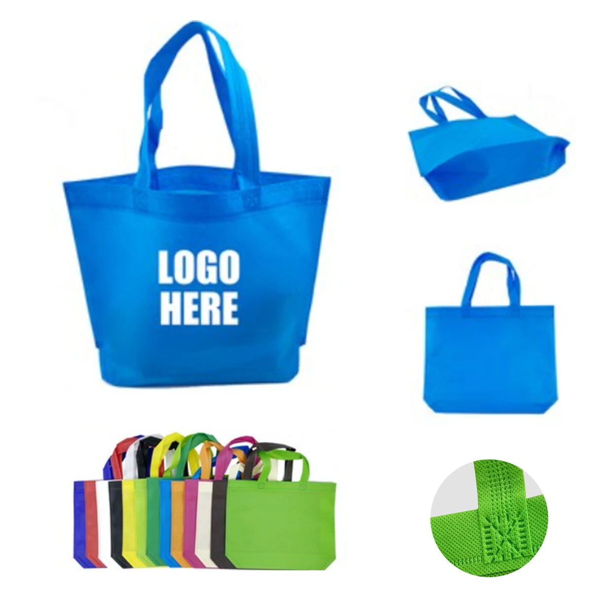 Non Woven Fabric Handles Tote Bag Favor Eco Friendly Reusable Gift 1