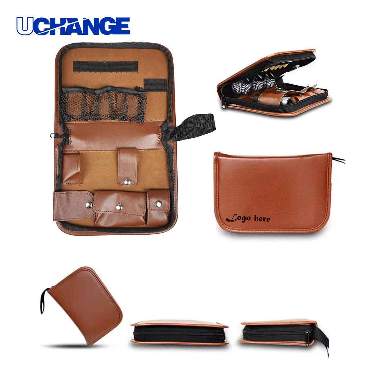 PU Golf Accessories Storage Bag Set 1