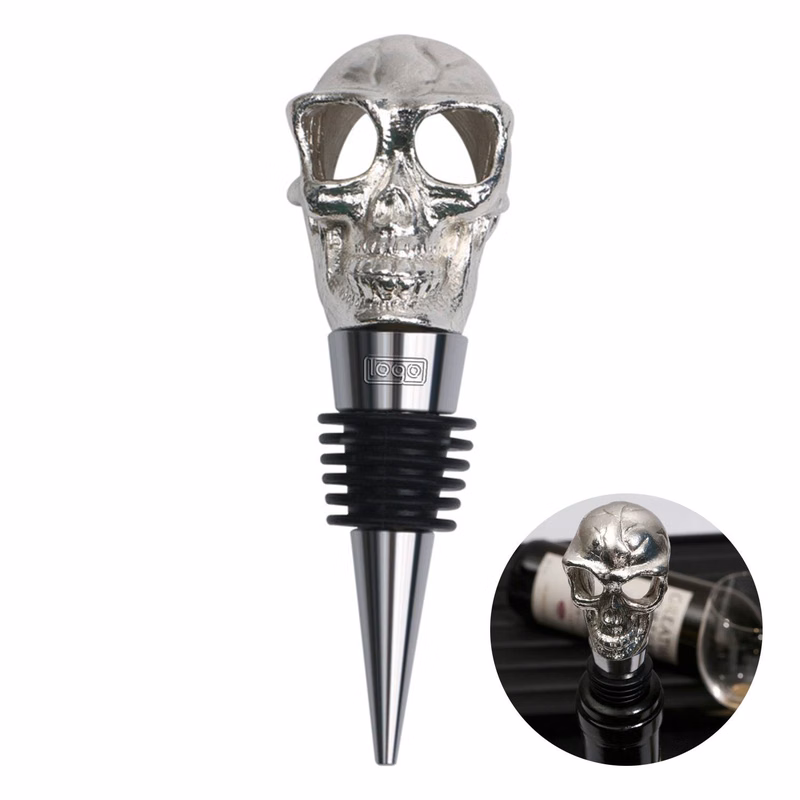 Halloween Skull Wine Bottles Metal Stopper