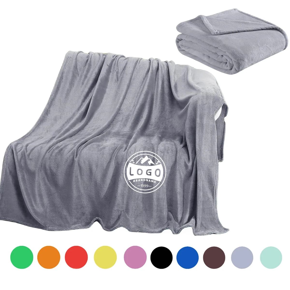 MOQ50 Full-Color Thermal Flannel Wool Blanket 1