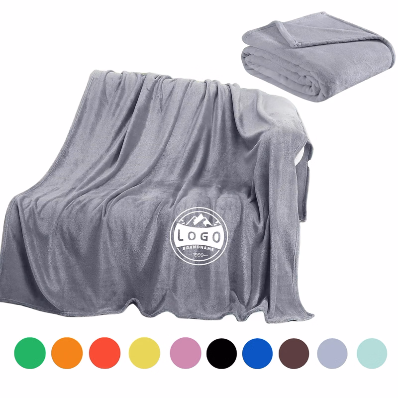 MOQ50 Full-Color Thermal Flannel Wool Blanket