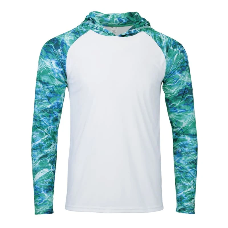 Paragon Men's Biloxi Performance Colorblocked Hooded Long Sleeve T-Shirt - 241 1