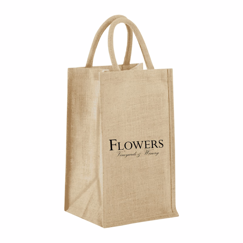 2-Bottle Jute Tote