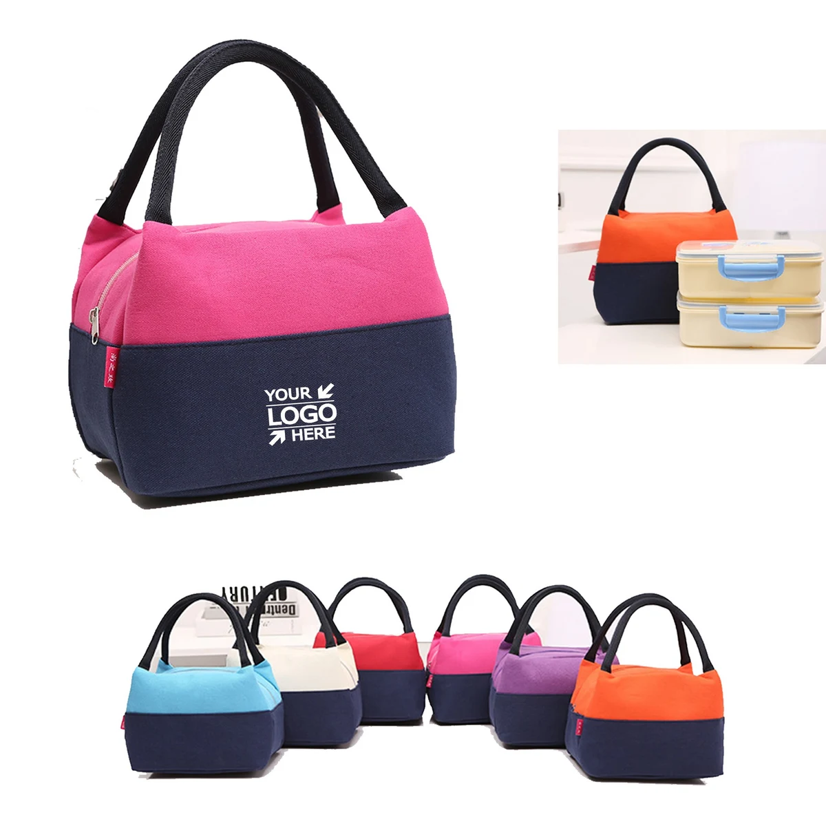 Canvas Lunch Clooer Bag 1