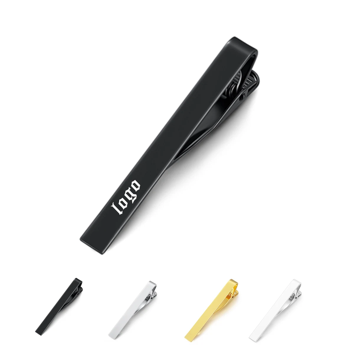Metallic Glossy Tie Clips 1