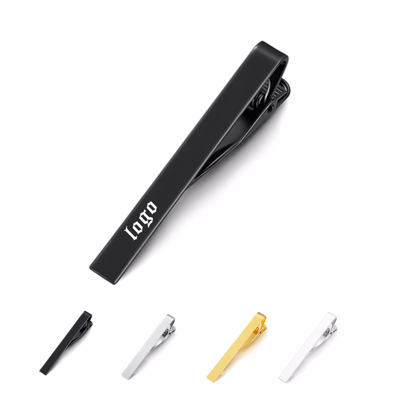 Metallic Glossy Tie Clips