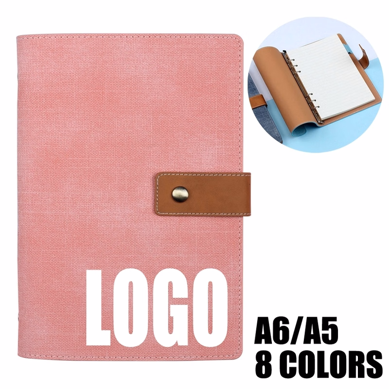 PU Leather A5/A6 Business Travel Journal Binder Notebook