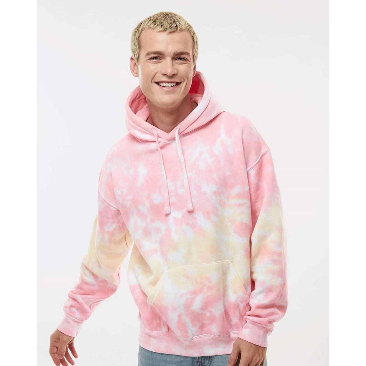 Unisex Tie-Dyed Hooded Sweatshirt - 8777 1
