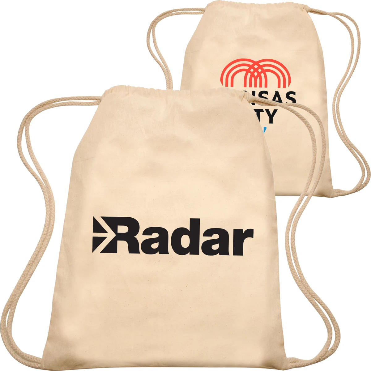 Cotton Cinch Up Bag Lightweight Drawstring Backpacks 1
