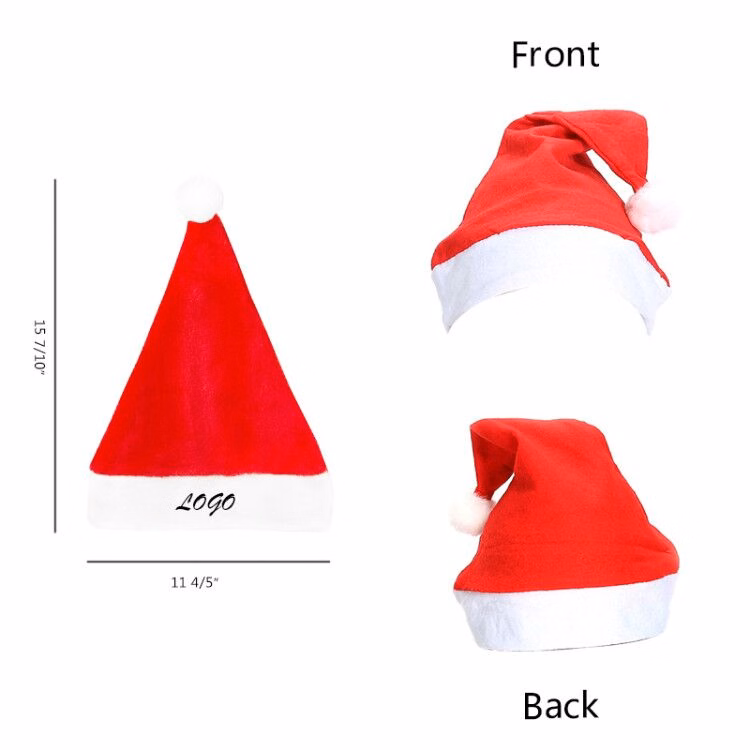 Adult Red ChristmasSanta Claus Hat