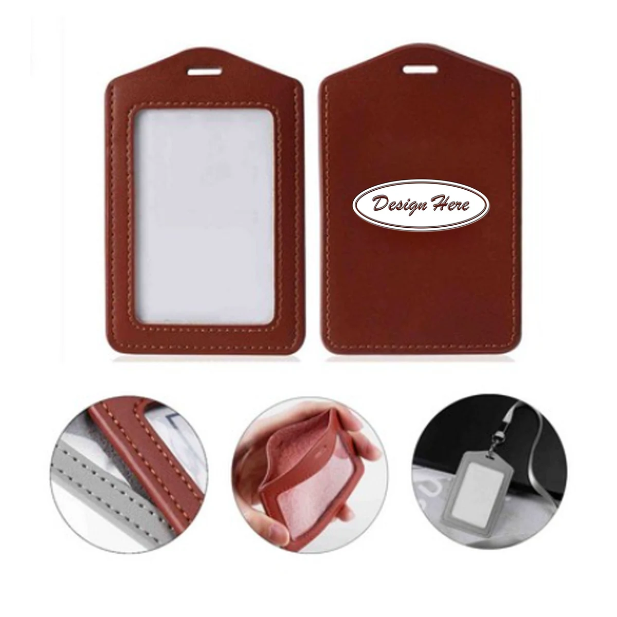 ID Badge Holder With Retractable Lanyard 1