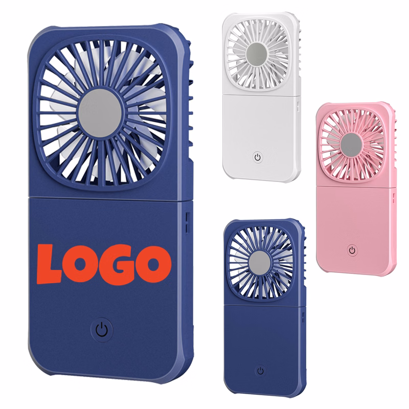 Handheld/Hanging Neck Mini Fan With Portable Power Bank