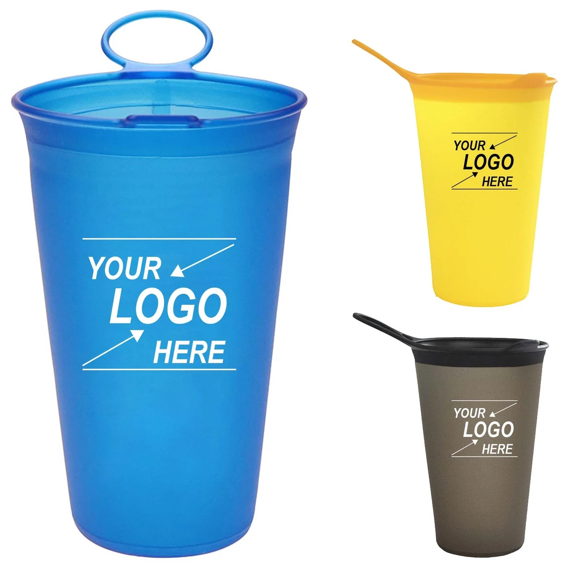 Foldable Reusable Soft Travel Cups 1