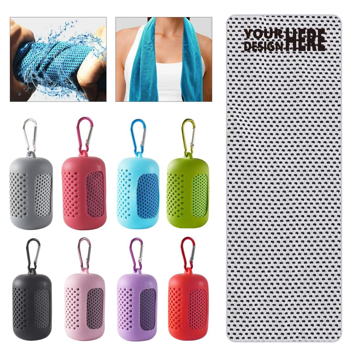 Silicone-Cased Cooling Towel 1