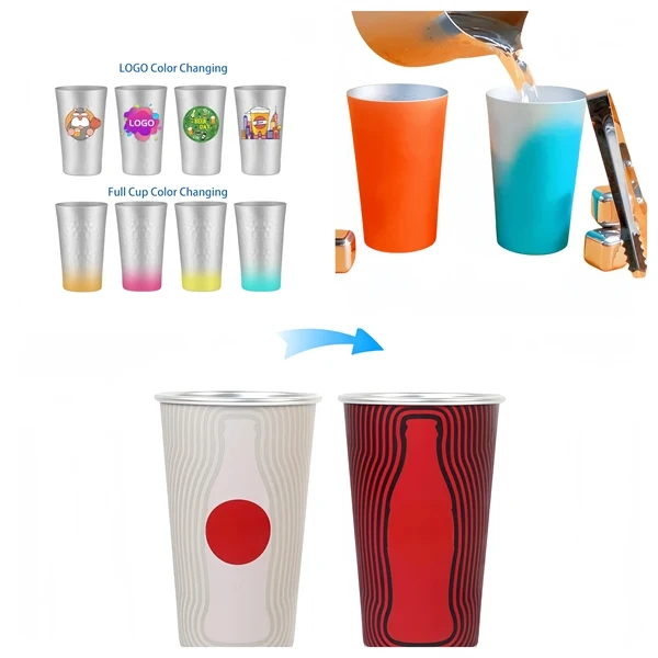 15.2 oz Color Changing Cup Magic Aluminum Mug 1