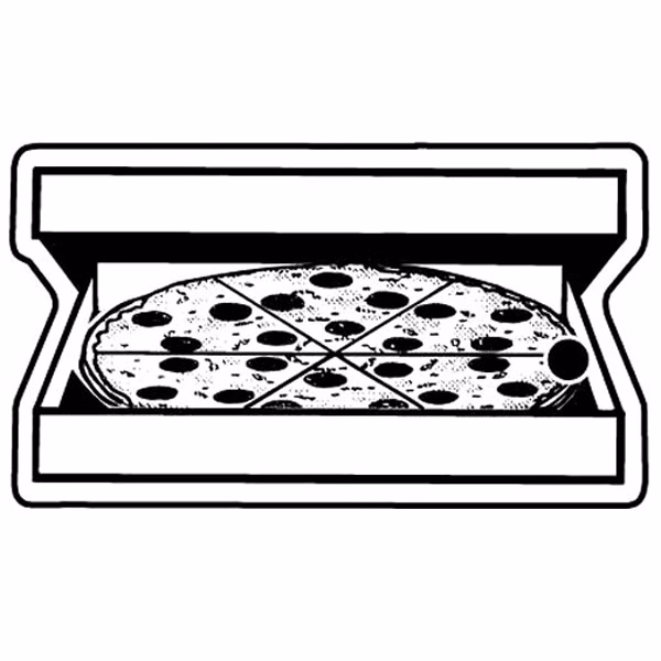 Pizza Box w/Pizza Key Tag (Spot Color)