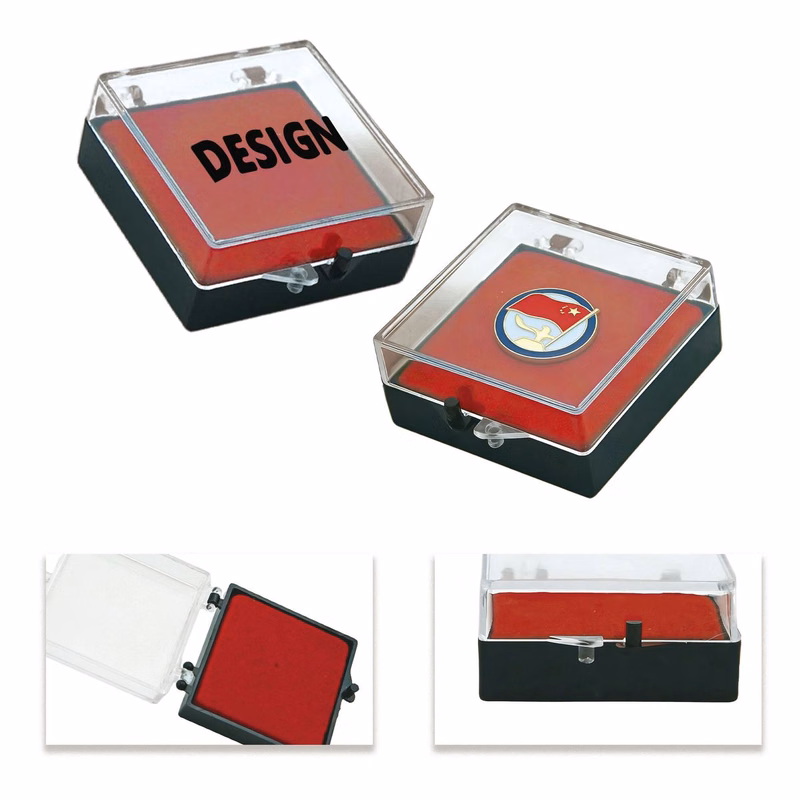 1.6 Inch Clear Plastic Square Jewelry Box