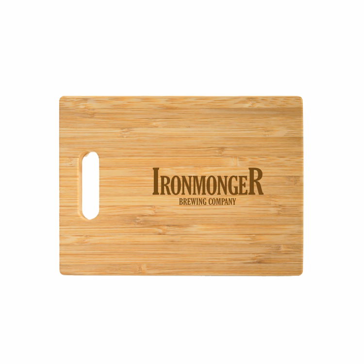 12" Rectangle Bamboo Cutting Board with Handle