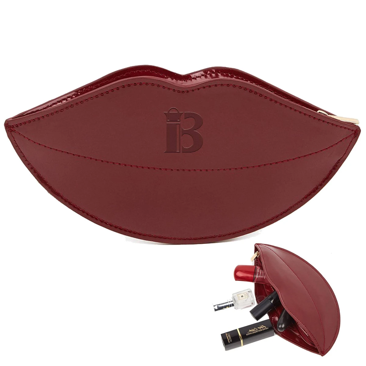 PU Lips Cosmetic Bag 1