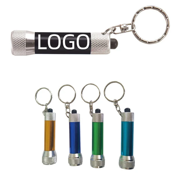 Metal LED Flashlight W/ Keyring 1