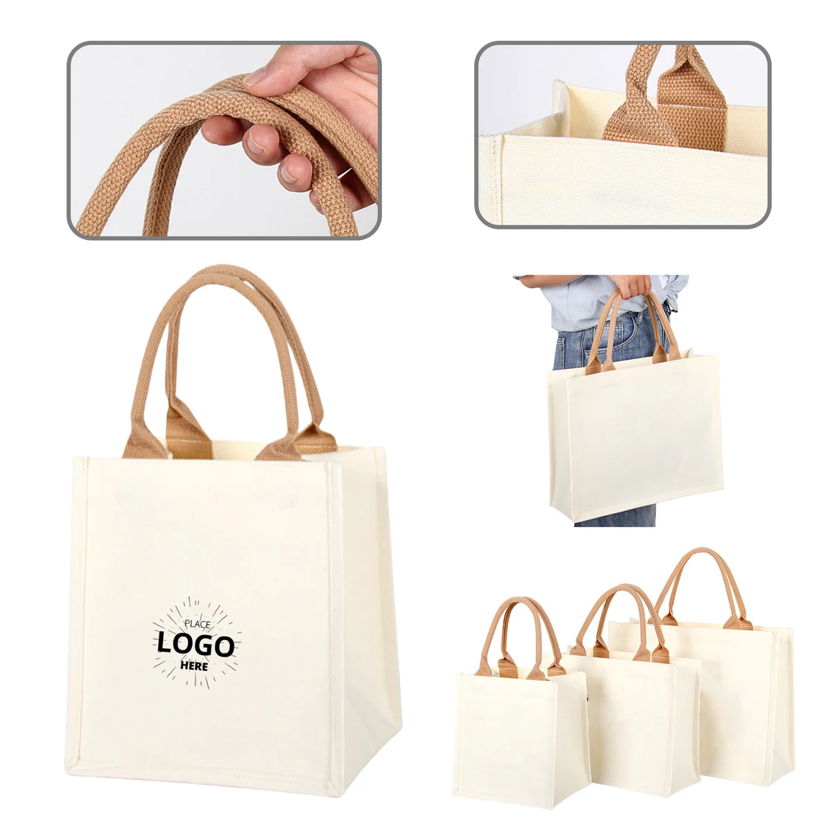 DIY Plain Tote Bag, custom tote bag with logo imprint 1