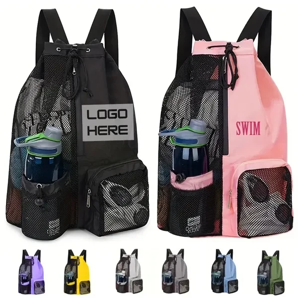 Backpack with Wet Pocket Drawstring for Work, School and Travel 1