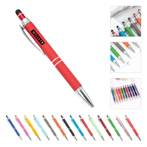 Custom Metal Retractable Ballpoint Pen with Chrome Accents — Professional Writing Giveaway 1