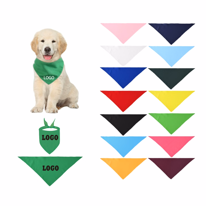 Triangle Washable Bibs Scarfs Bandana For Pet MOQ20