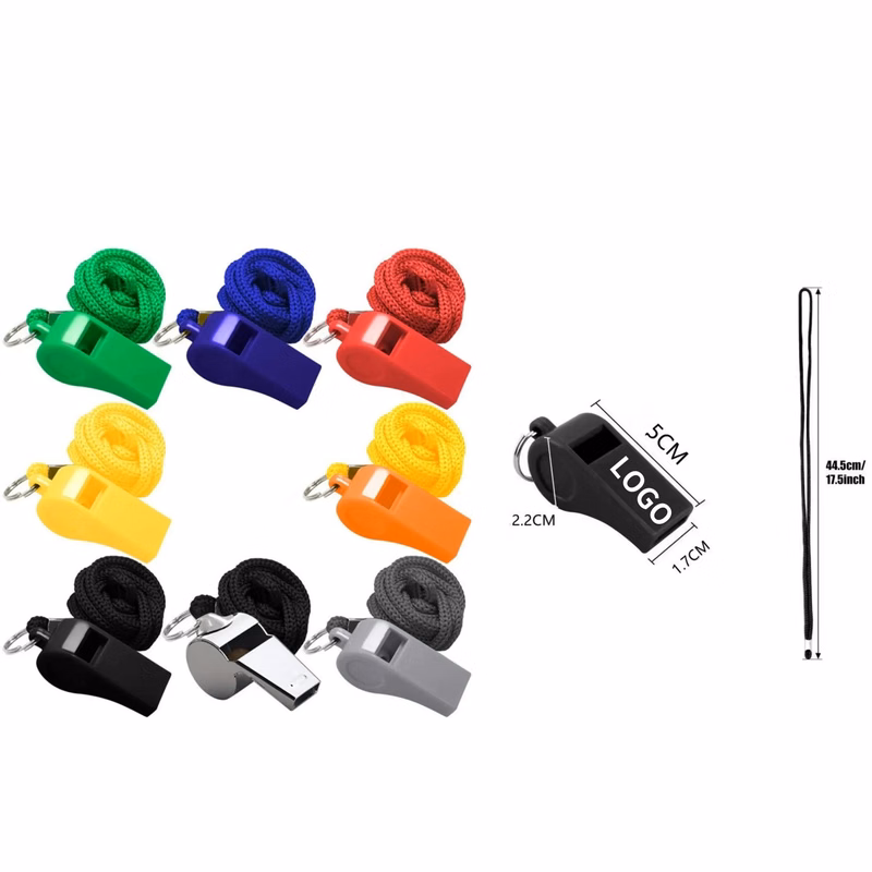 Colorful Coaches Whistle With Lanyard Physical Training