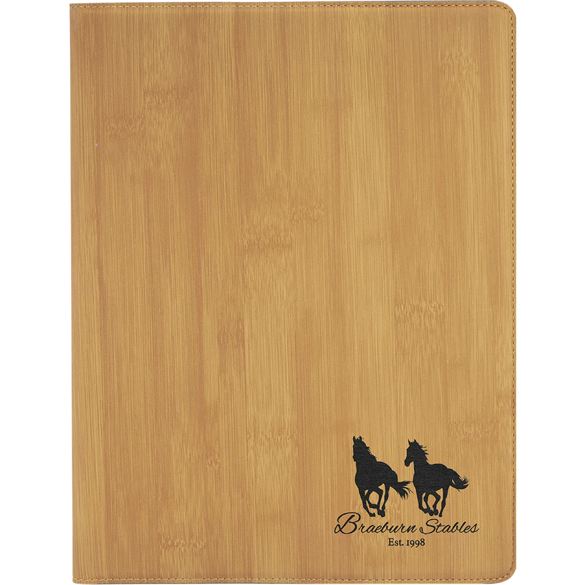 9" x 12" Leatherette Bamboo Portfolio 1