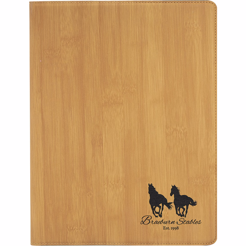 9" x 12" Leatherette Bamboo Portfolio