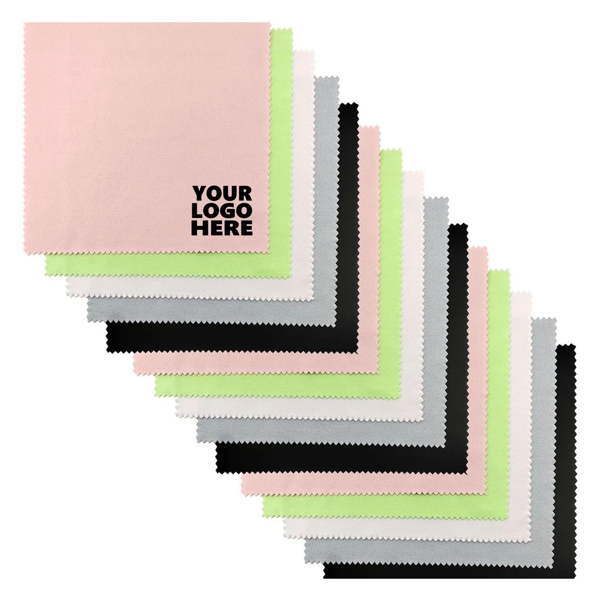 Custom Logo Microfiber Fabric Cloth for Eyewear 1